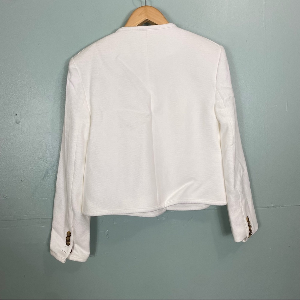 Veronica Beard Isola Jacket‎ In White Size 14 Jacket Blazer - Picture 6 of 8